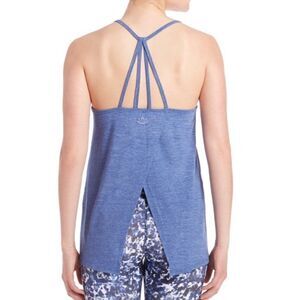 Beyond Yoga Cloud Heather Overlap Swing Tank L